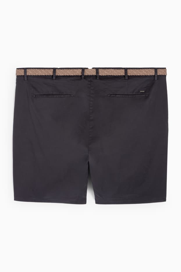 Uomo - Shorts con cintura - nero