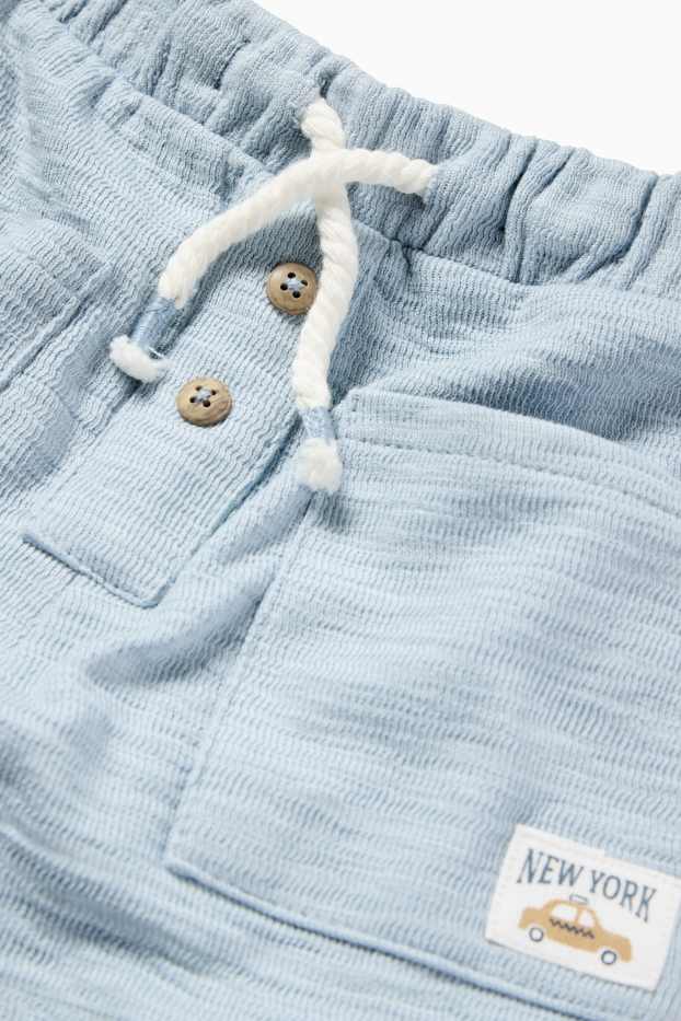 Baby Jungen - New York - Baby-Jogginghose - strukturiert - hellblau
