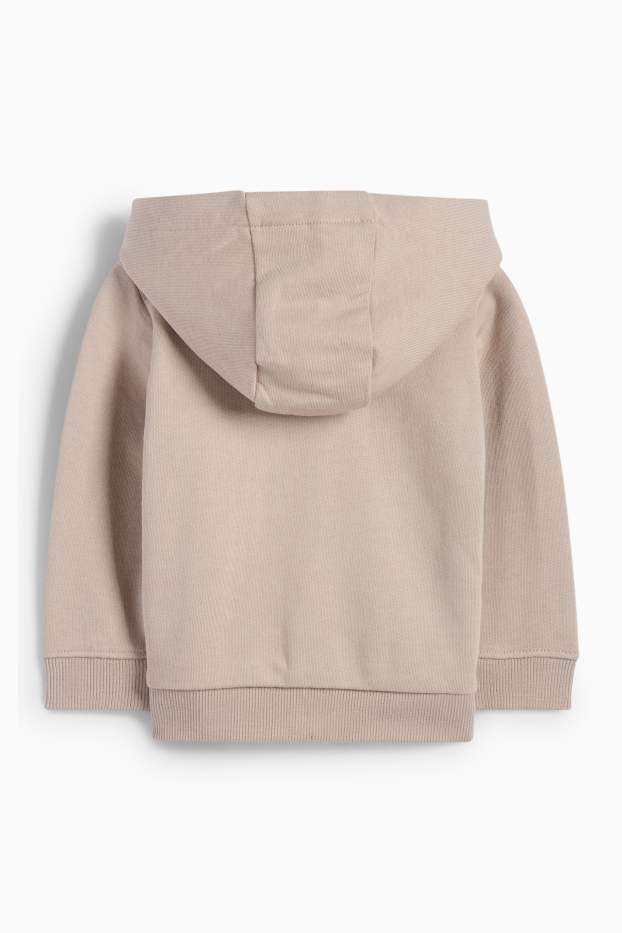 Baby Jungen - New York - Baby-Sweatjacke mit Kapuze - beige