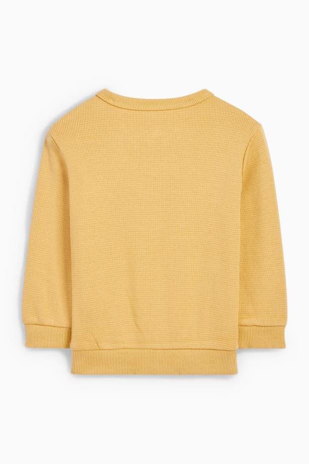 Baby Buben - Der König der Löwen - Baby-Sweatshirt - strukturiert - gelb
