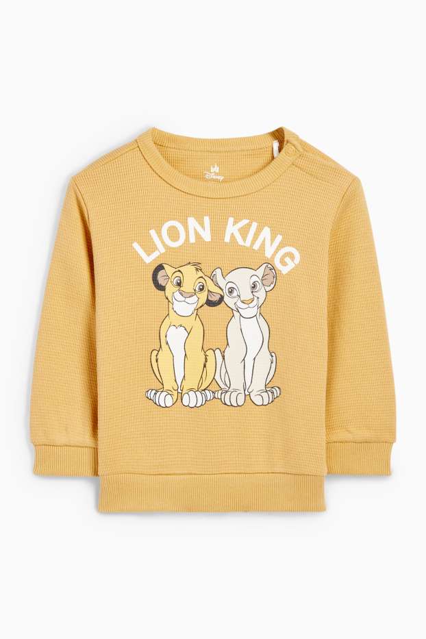Baby Buben - Der König der Löwen - Baby-Sweatshirt - strukturiert - gelb