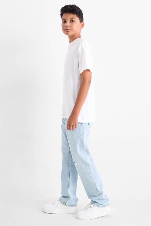 Kinder Jungen - Relaxed Jeans - helljeansblau