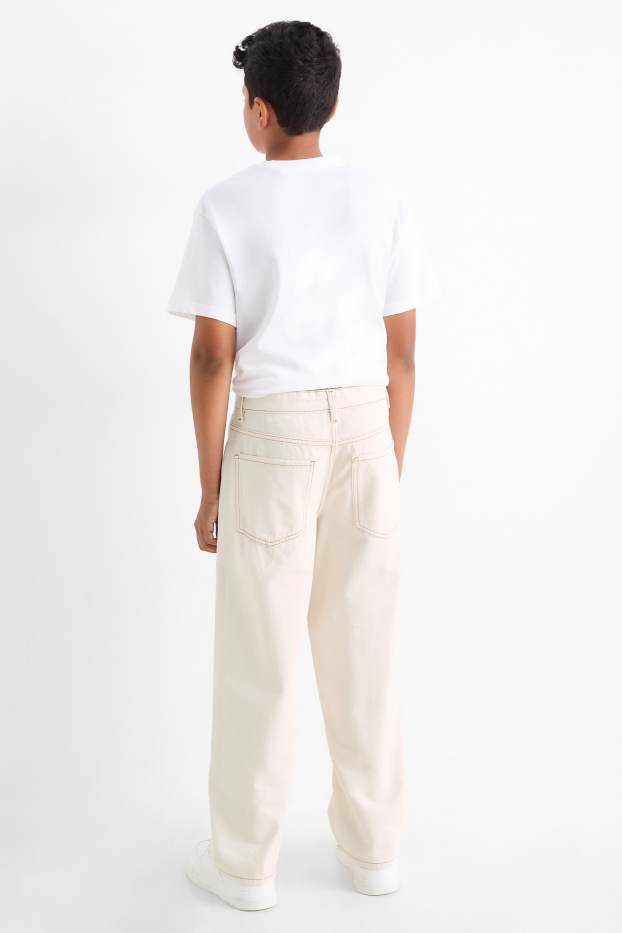 Children Boys - Baggy jeans - light beige