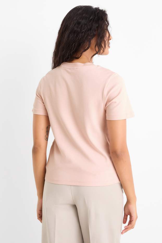 Damen - T-Shirt - Regular Fit - rosa