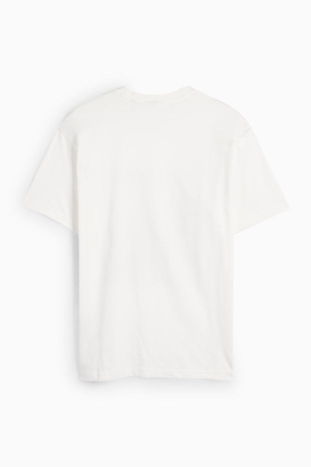 Herren - T-Shirt - Relaxed Fit - weiß