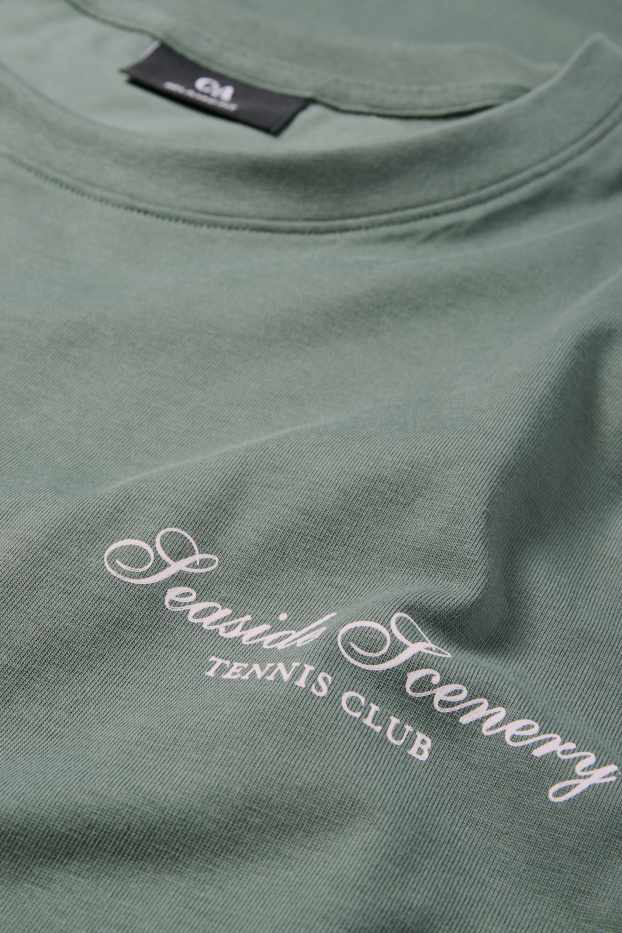 Uomo - T-shirt - relaxed fit - verde
