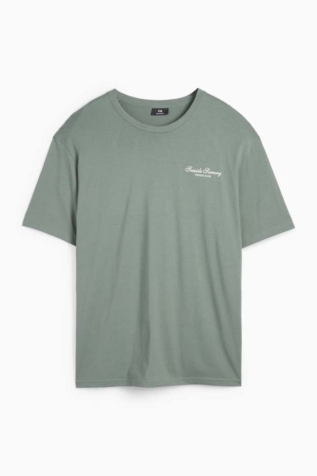 Uomo - T-shirt - relaxed fit - verde