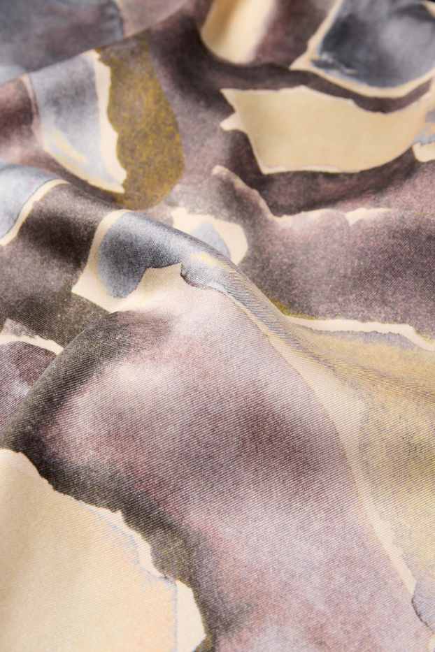 Damen - Bluse - gemustert - beige