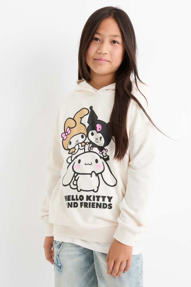Kinderen: meisjes - Hello Kitty and Friends - hoodie - crème wit