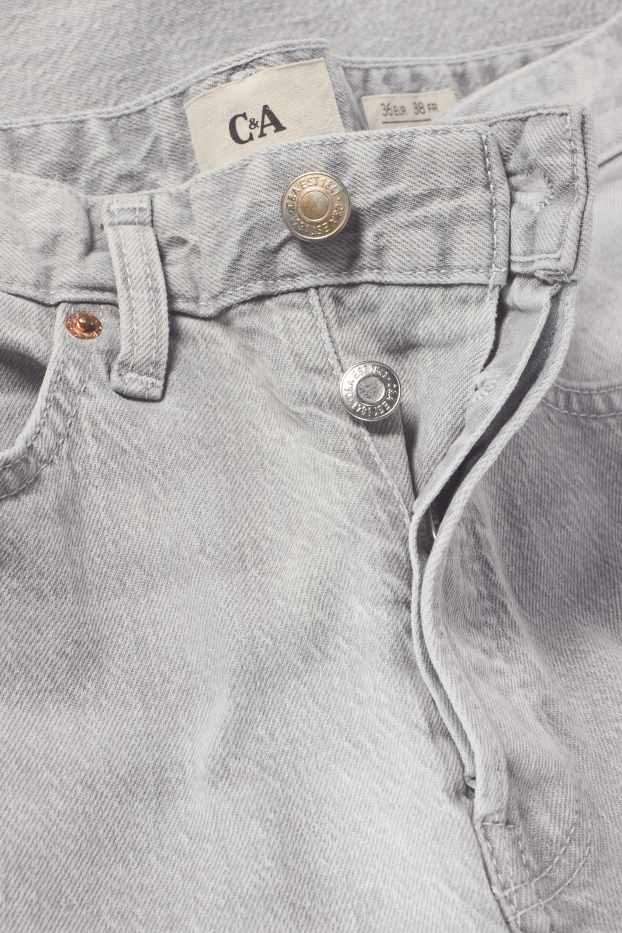 Mujer - Vintage straight jeans - mid waist - LYCRA® - vaqueros - gris claro