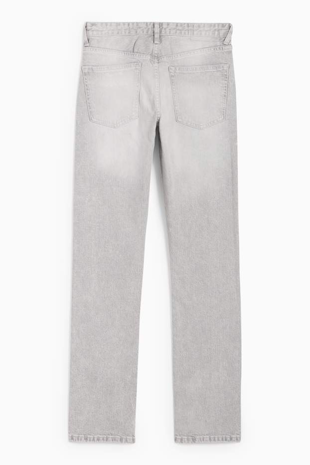 Mujer - Vintage straight jeans - mid waist - LYCRA® - vaqueros - gris claro