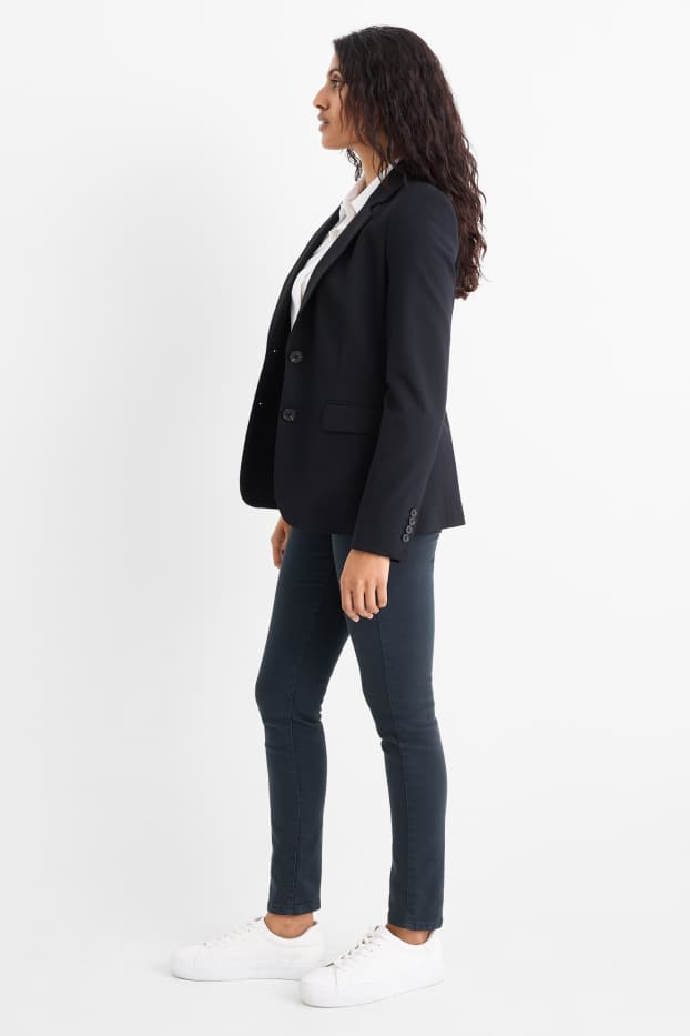 Donna - Jegging jeans - vita alta - jeans blu scuro
