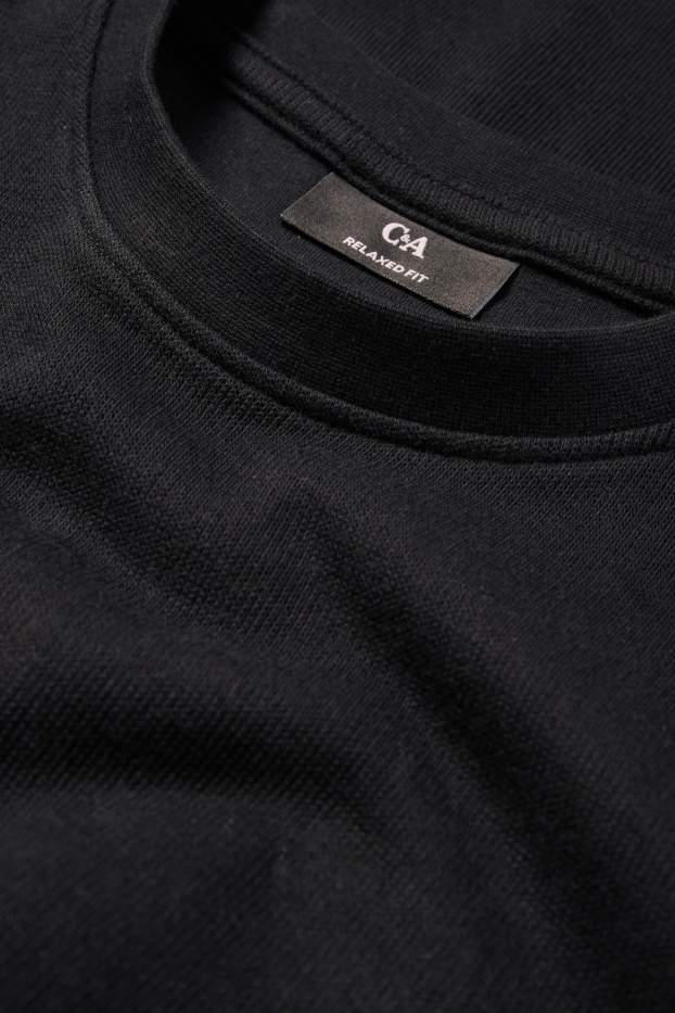 Bărbați - Tricou - relaxed fit - negru