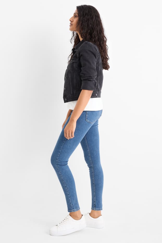 Damen - Jegging Jeans - High Waist - jeansblau