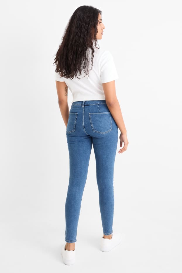 Damen - Jegging Jeans - High Waist - jeansblau