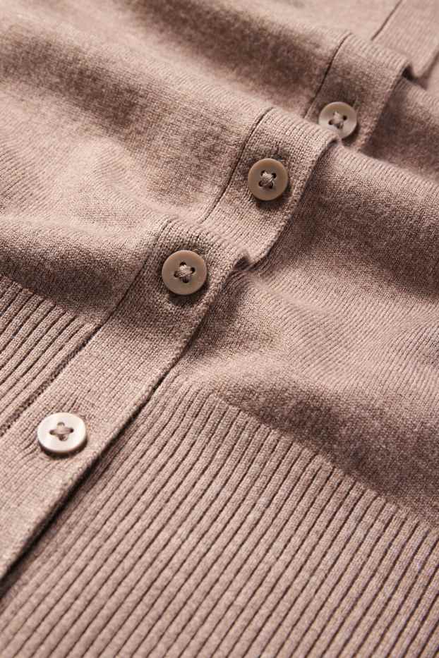 Femmes - Gilet de maille - marron clair