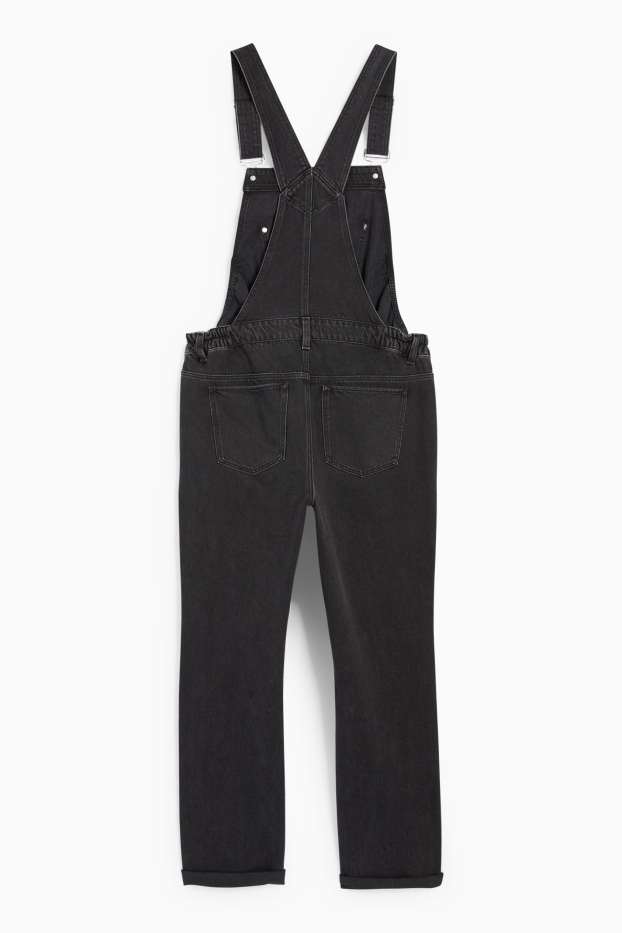 Women - Maternity denim dungarees - denim-dark gray