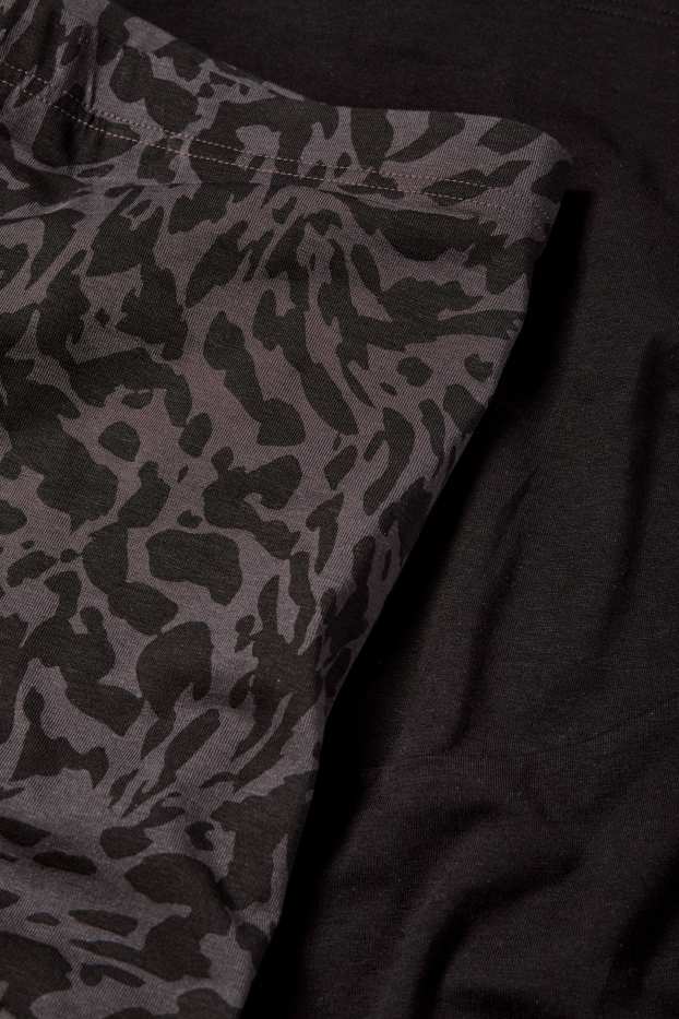 Dona - Paquet de 2 - leggings de maternitat - negre