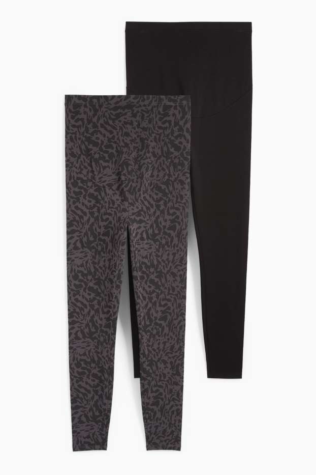 Dona - Paquet de 2 - leggings de maternitat - negre