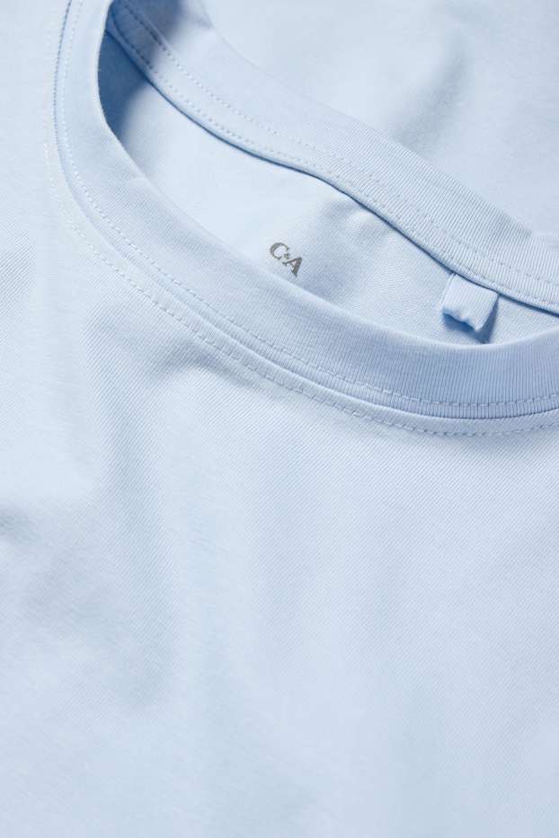 Damen - Langarmshirt - Slim Fit - hellblau