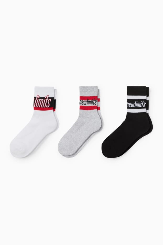 Kinder Jungen - Multipack 3er - Tennissocken - grau