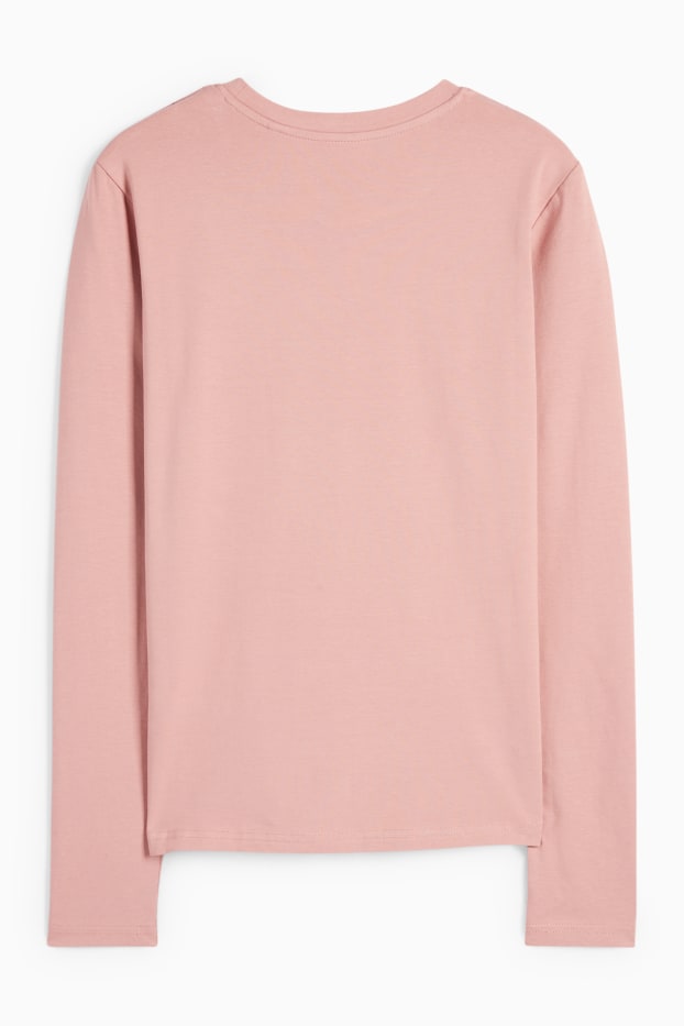 Dona - Samarreta de de màniga llarga - slim fit - rosa fosc