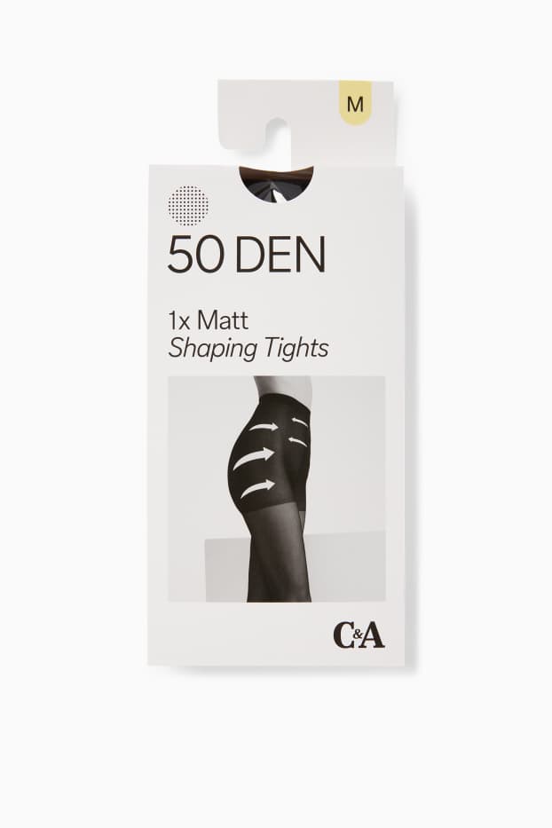 Women - Tights - shaping effect - 50 denier - black
