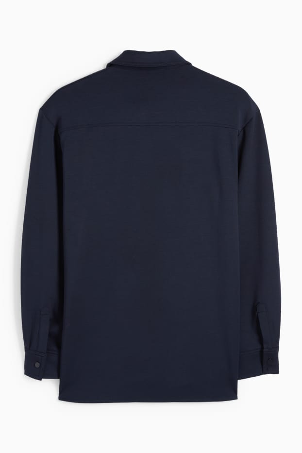 Dames - Hemdblouse - donkerblauw