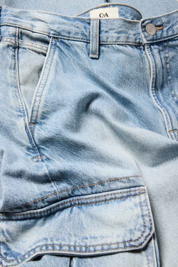 Men - Cargo jeans - denim-light blue