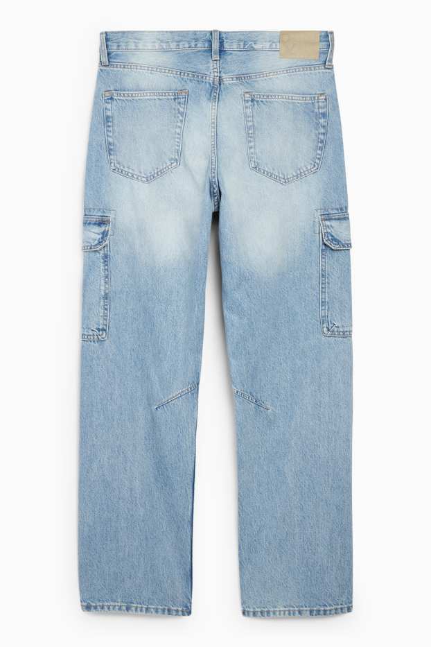 Men - Cargo jeans - denim-light blue