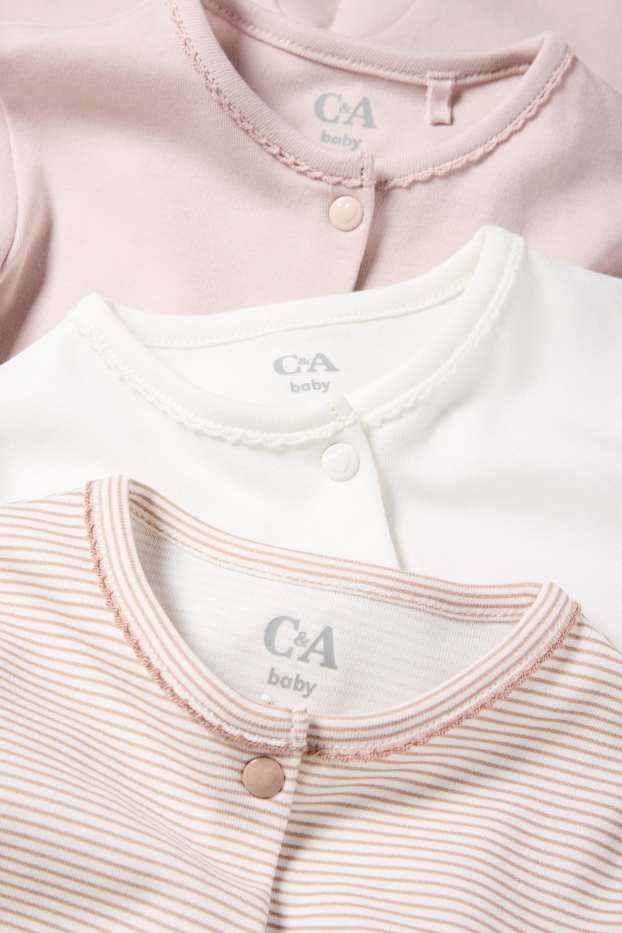 Bébés filles - Lot de 3 - pyjamas bébé - rose