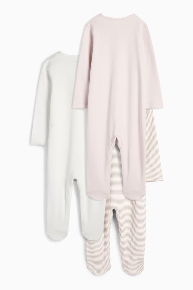 Bébés filles - Lot de 3 - pyjamas bébé - rose
