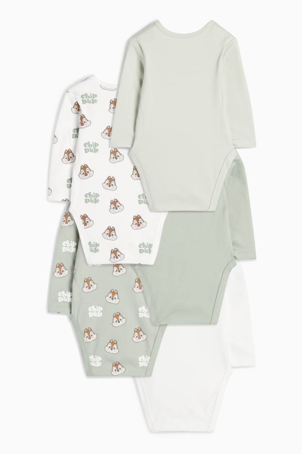Baby: jongens - Set van 5 - Knabbel & Babbel - rompertje - groen