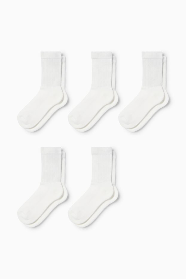Kinder Jungen - Multipack 5er - Tennissocken - weiss