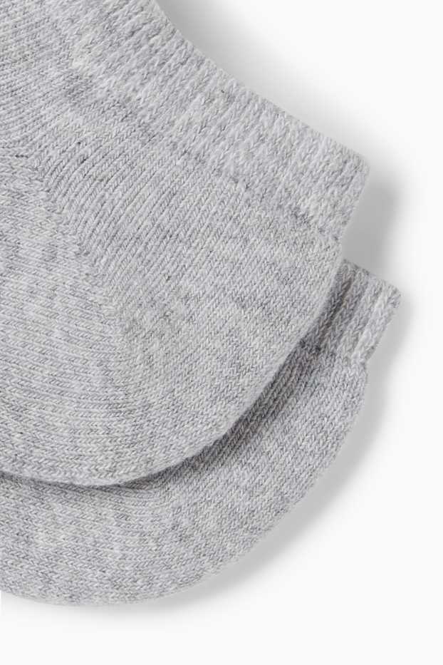 Damen - Multipack 3er - Sneakersocken - hellgrau