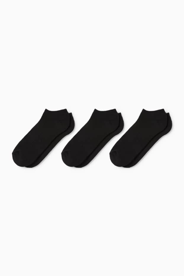 Dona - Paquet de 3 - mitjons turmellers - negre