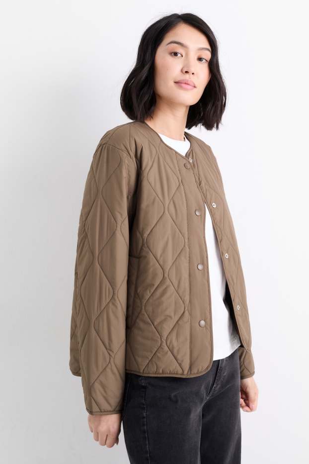 Damen - Steppjacke - braun
