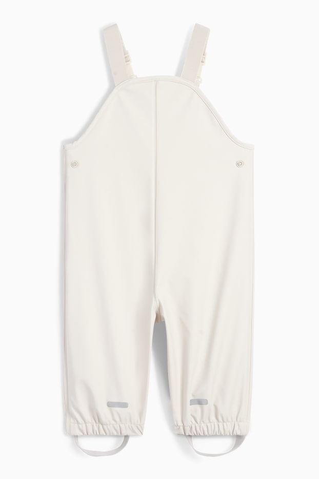 Baby Mädchen - Baby-Regenhose - wasserdicht - hellbeige