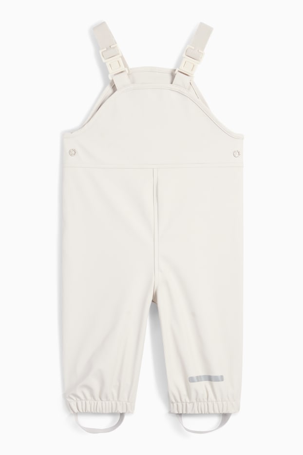 Baby Mädchen - Baby-Regenhose - wasserdicht - hellbeige