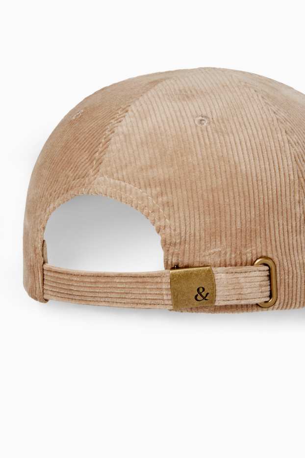 Dona - Gorra de pana - marró clar