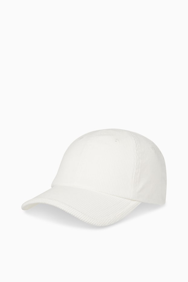 Damen - Cord-Cap - weiss