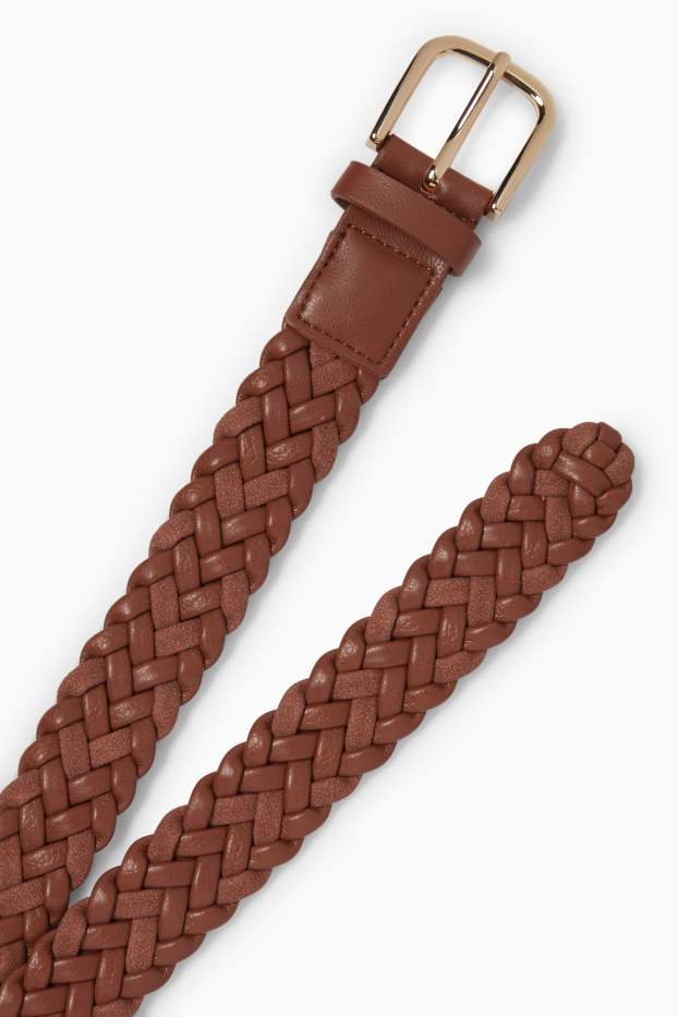 Femmes - Ceinture - matière synthétique - marron