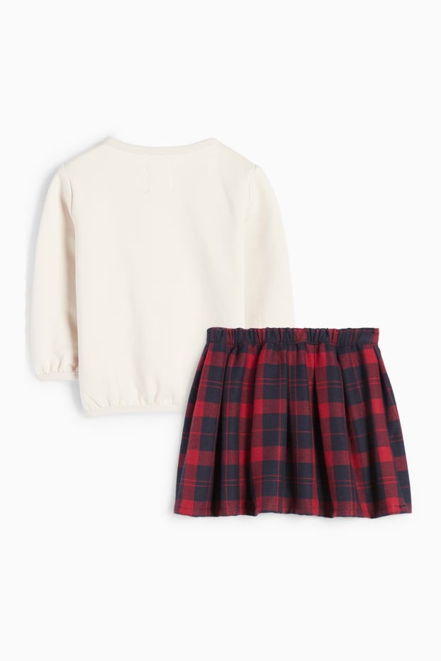 Baby Mädchen - Bärchen - Baby-Outfit - 2 teilig - hellbeige