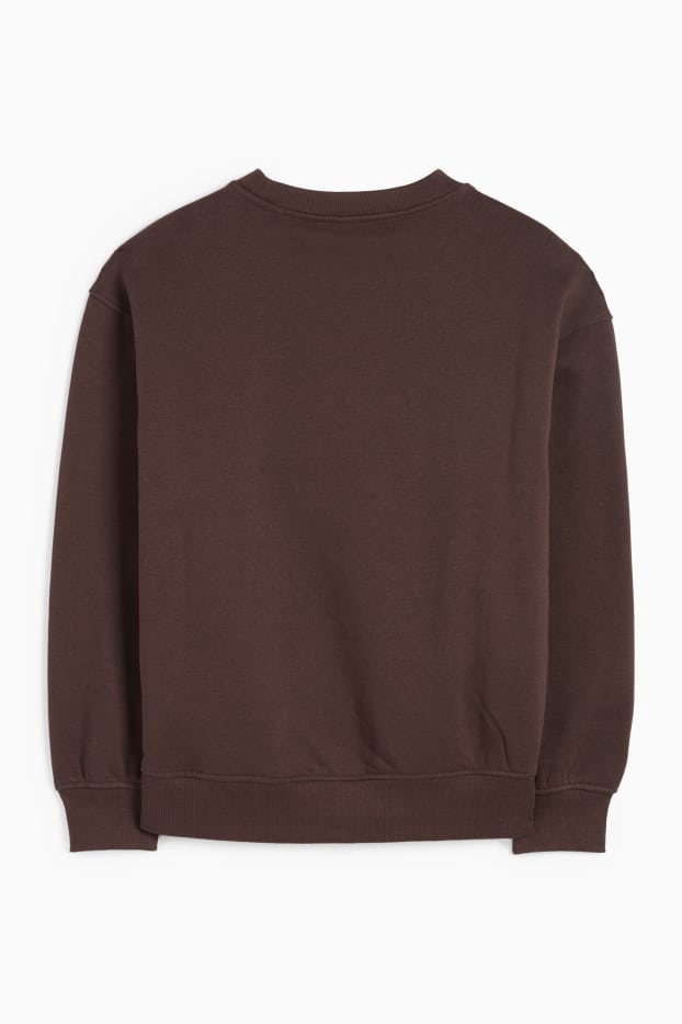 Kinder Jungen - Kopfhörer - Sweatshirt - dunkelbraun