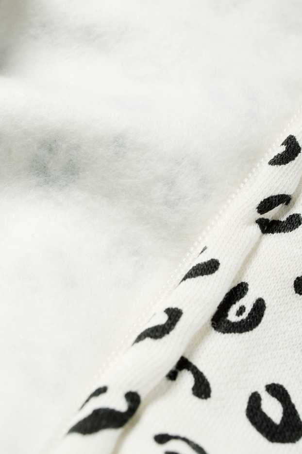 Enfants filles - Minnie Mouse - sweat zippé à capuche - à motif - blanc crème