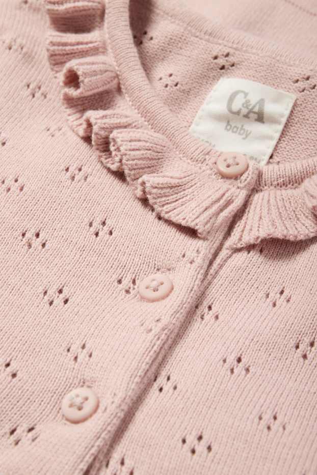 Baby Mädchen - Baby-Strickkleid - rosa