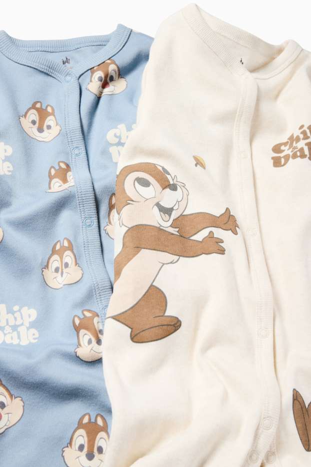 Bebés niños - Pack de 2 - Chip y Chop - pijamas para bebé - azul