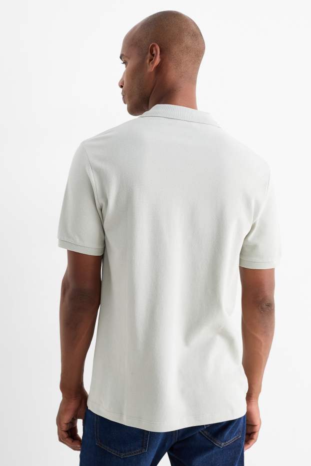Men - Polo shirt - regular fit - light gray