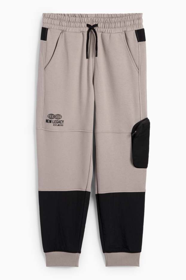 Enfants garçons - Pantalon de jogging cargo - gris