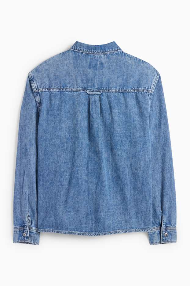 Hombre - Camisa vaquera - relaxed fit - Kent - vaqueros - azul